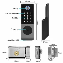 Khóa cửa cổng ngoài trời Lizman LM-L655
