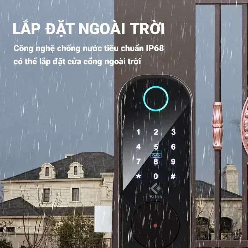 Khóa cửa cổng vân tay Kitos KT-DL03 Pro