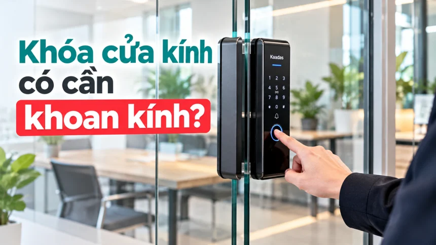 Khoá cửa kính có cần khoan kính?