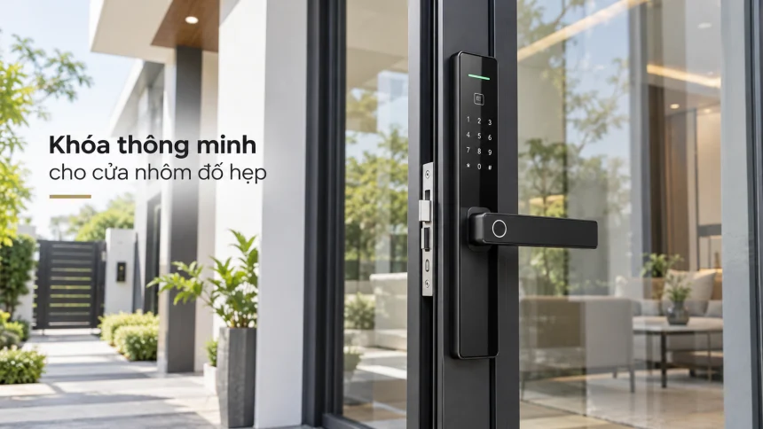 Khoá thông minh cho cửa nhôm đố hẹp