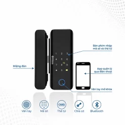 Khóa thông minh cửa kính cường lực Kitos KT GL30