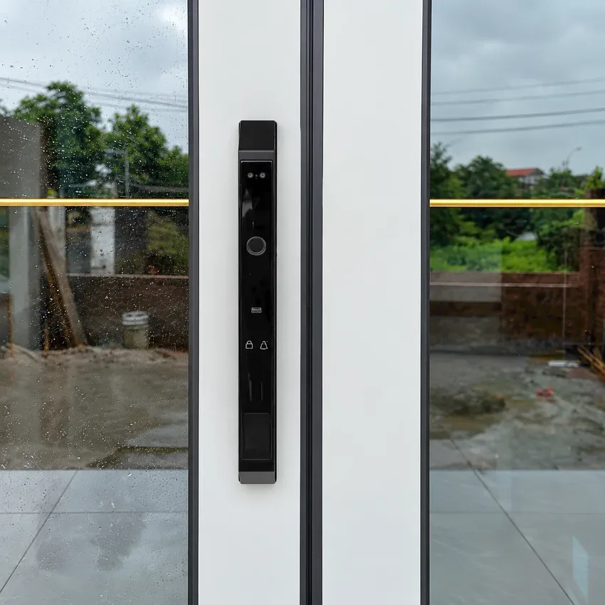 Khóa vân tay cửa nhôm Lizman LM-AL919 sử dụng ngoài trời Khóa vân tay cửa nhôm Lizman LM-AL919 chống nước IP68 lắp ngoài trời