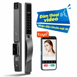 Khoá thông minh cửa nhôm Lizman X6 Face ID kháng nước IP65