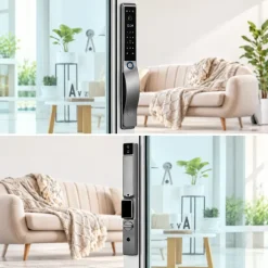 Khoá thông minh cửa nhôm Lizman X6 Face ID kháng nước IP65
