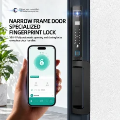 Khoá thông minh cửa nhôm Lizman Y01 Face ID kháng nước IP65