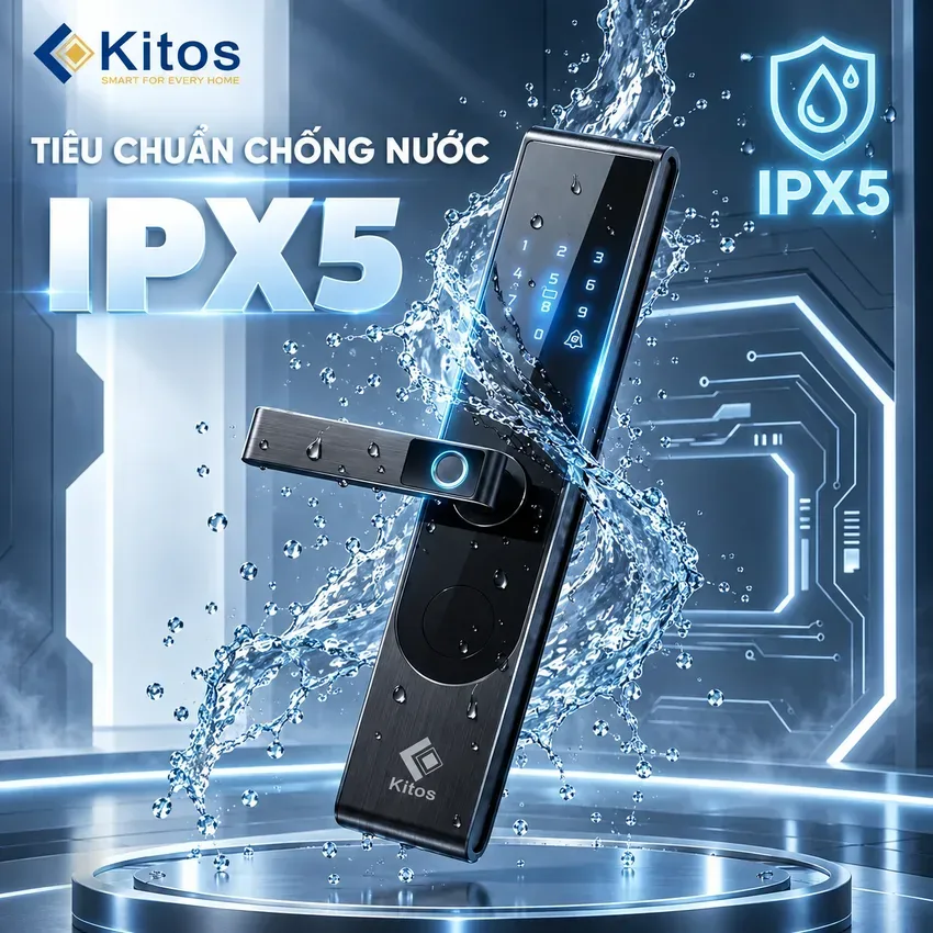 Khóa thông minh Kitos KT S3 CNC chuẩn chống nước IPX5 Khóa thông minh Kitos KT S3 CNC chuẩn chống nước IPX5
