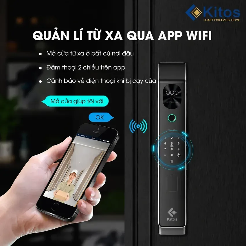 Khóa thông minh Kitos KT X7 FACE ID