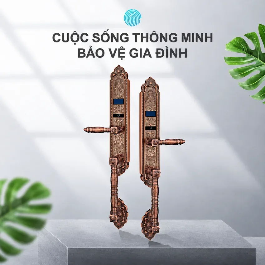 Khóa thông minh tân cổ điển Lizman LM-CL1108 sang trọng Khóa thông minh tân cổ điển Lizman LM-CL1108 sang trọng, đẳng cấp cho biệt thự
