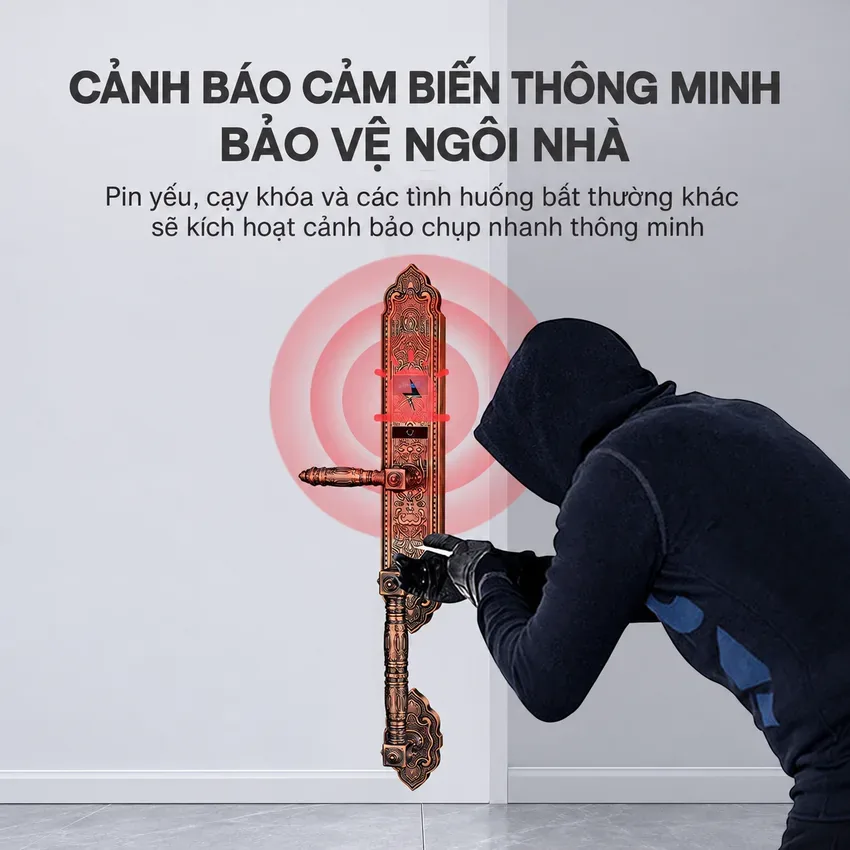 Khóa LM-CL1108 cảnh báo an ninh thông minh Khóa Lizman LM-CL1108 cảnh báo đột nhập an ninh cho gia đình