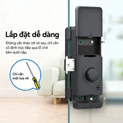 Khoá vân tay cửa kính cường lực Lizman G3