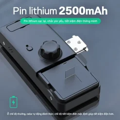 Khoá vân tay cửa kính cường lực Lizman G9 Face ID