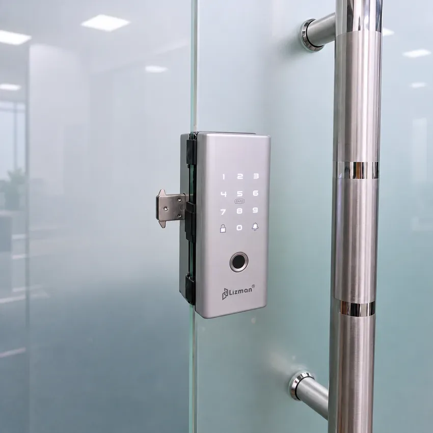Khoá vân tay cửa kính cường lực Lizman LM-G4