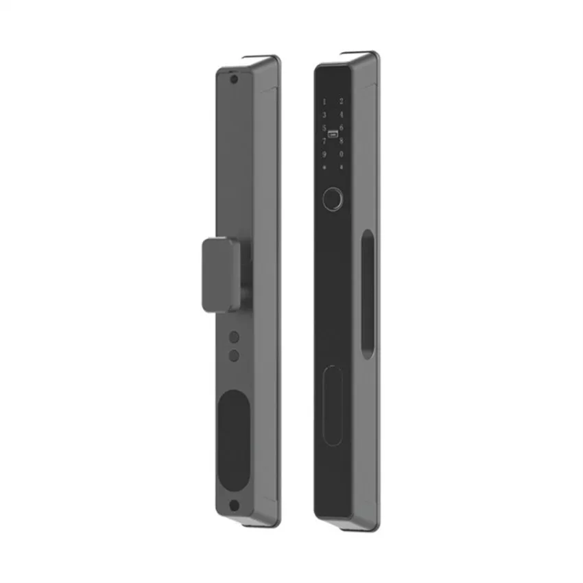 Hình ảnh hai mặt trong ngoài của Kassler KL599 AT Hai mặt khóa vân tay Kassler KL599 AT có App Bluetooth
