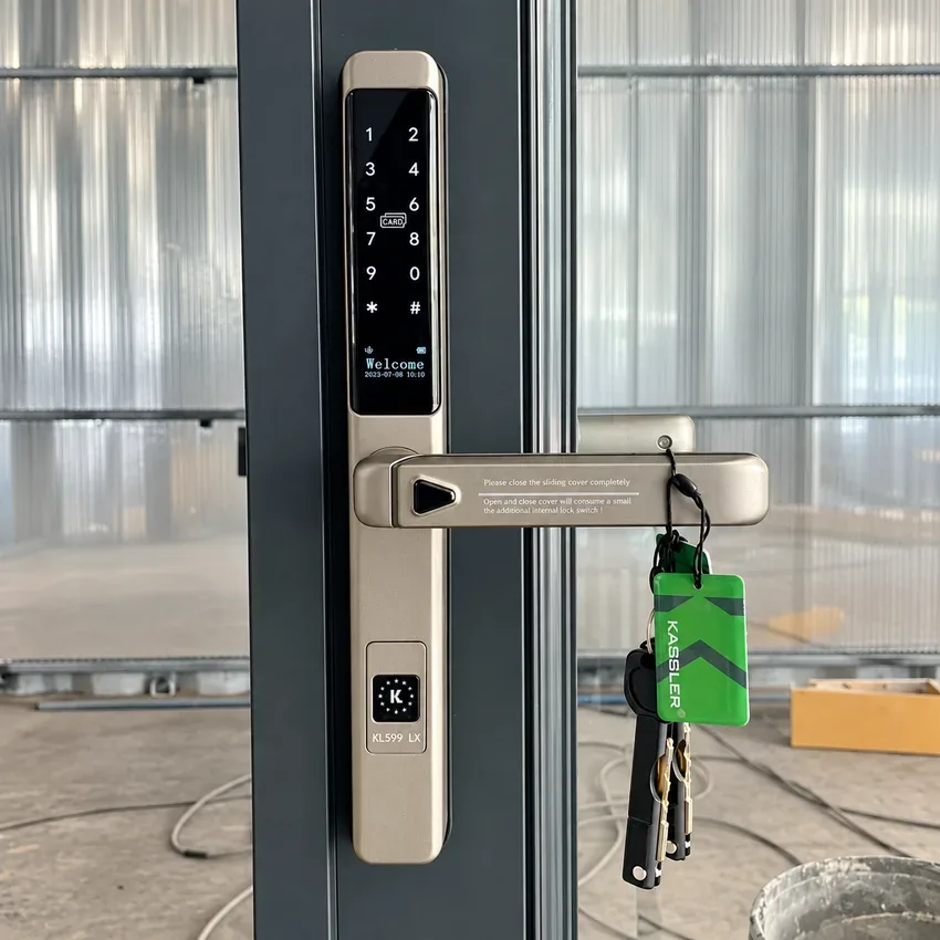 Khóa vân tay cửa nhôm Kassler KL599 LX có app wifi, chống nước
