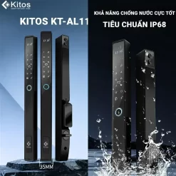 Khóa vân tay cửa nhôm Kitos KT AL110 Chống Nước Ip68