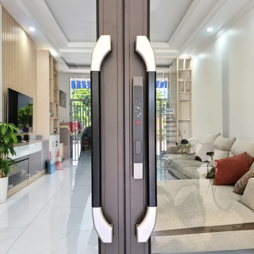 Khóa vân tay cửa nhôm Lizman D30 Face ID nhận diện tĩnh mạch bàn tay