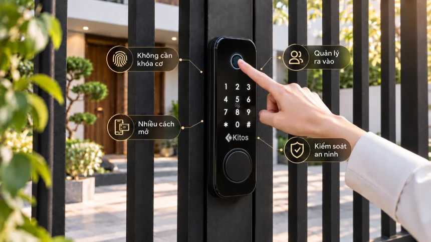 Khoá vân tay cửa sắt loại nào tốt?