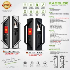 Khóa vân tay Kassler KL-82T có Face ID, App wifi