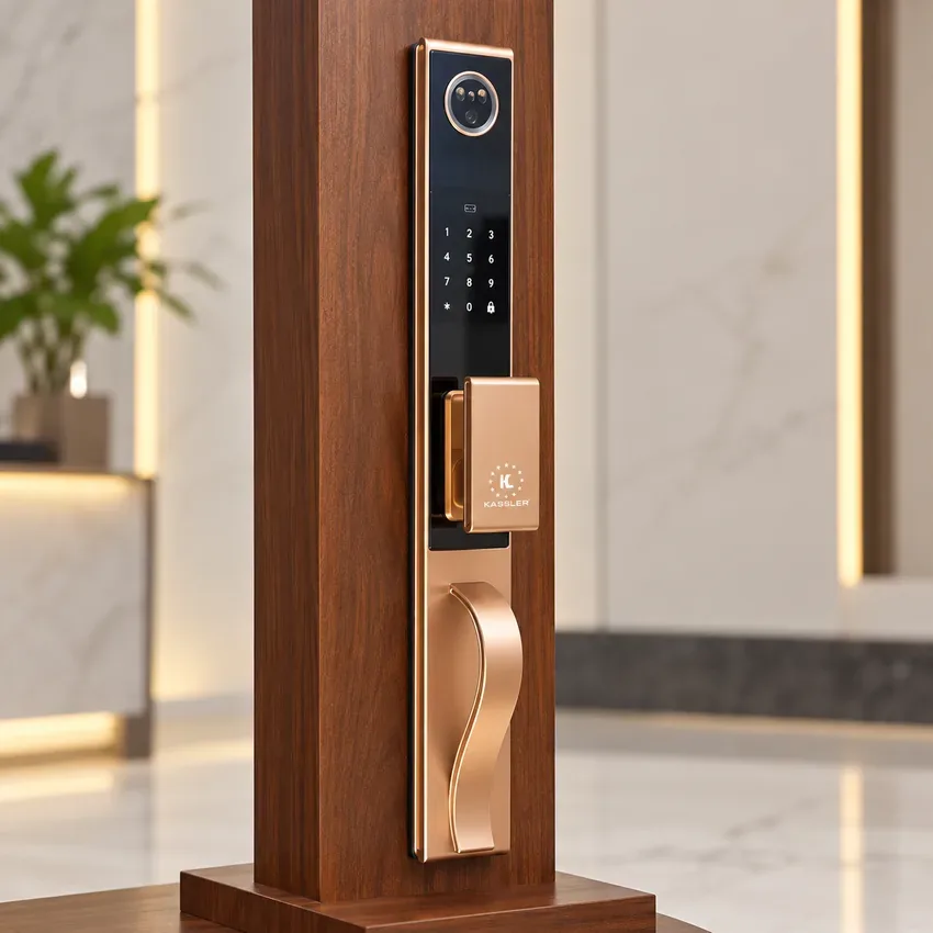 Khóa vân tay Kassler KL988-CNC có Face ID, chuông hình