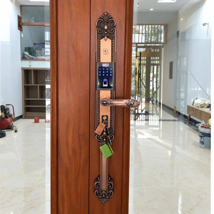 Khóa vân tay Kassler KL-979 màu đồng đỏ Khóa vân tay tân cổ điển Kassler KL-979 màu đồng đỏ