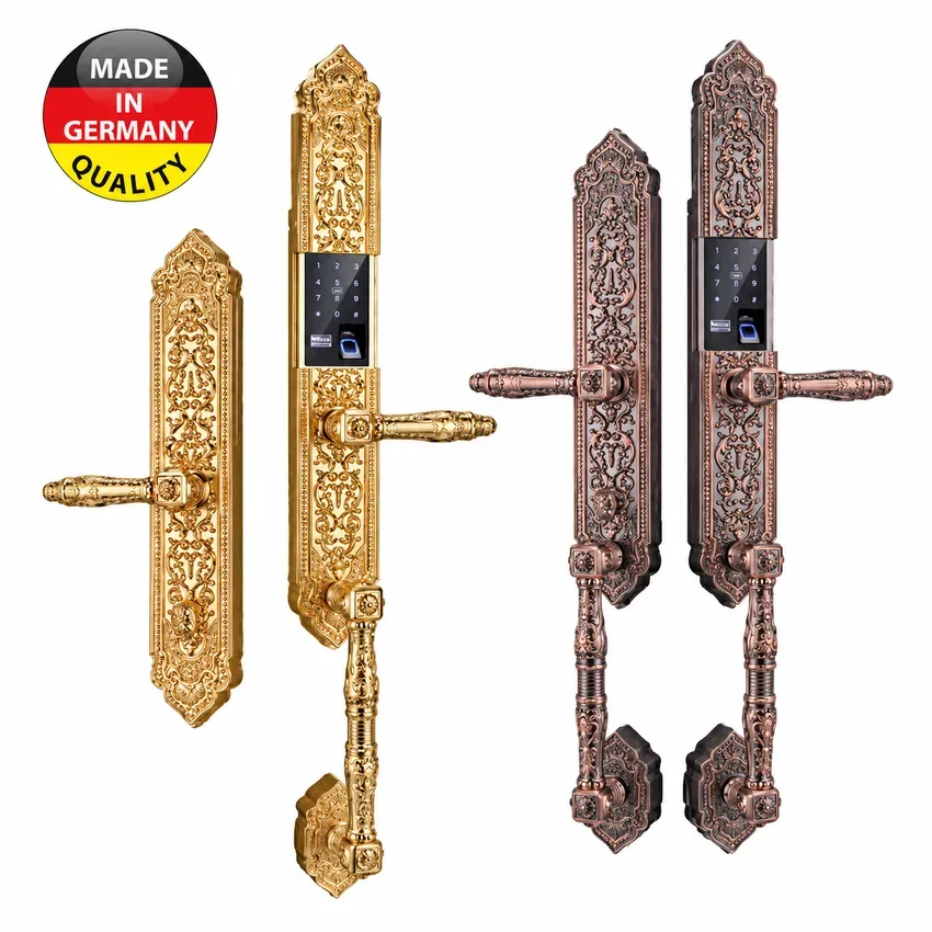Khóa vân tay tân cổ điển Kassler KL-999 hai màu vàng - đồng Khóa vân tay Kassler KL-999 hai màu vàng đồng
