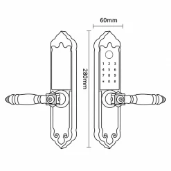 Khóa vân tay tân cổ điển Kassler KL919