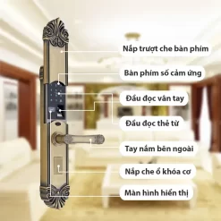 Khóa vân tay tân cổ điển Kitos KT C200