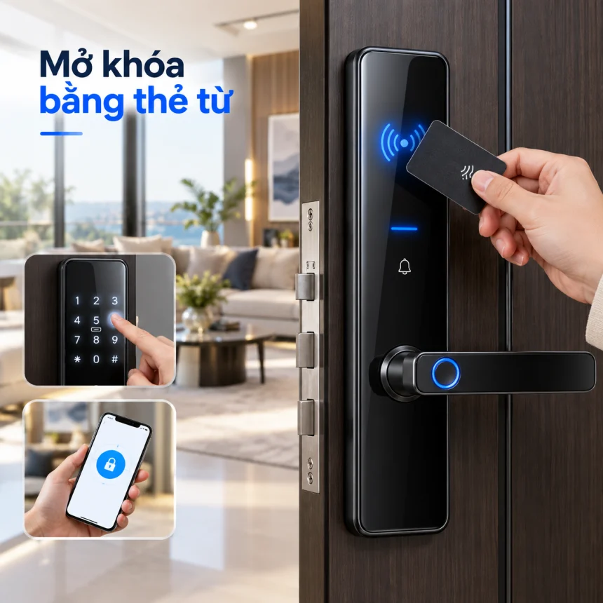 Mở khoá bằng thẻ từ
