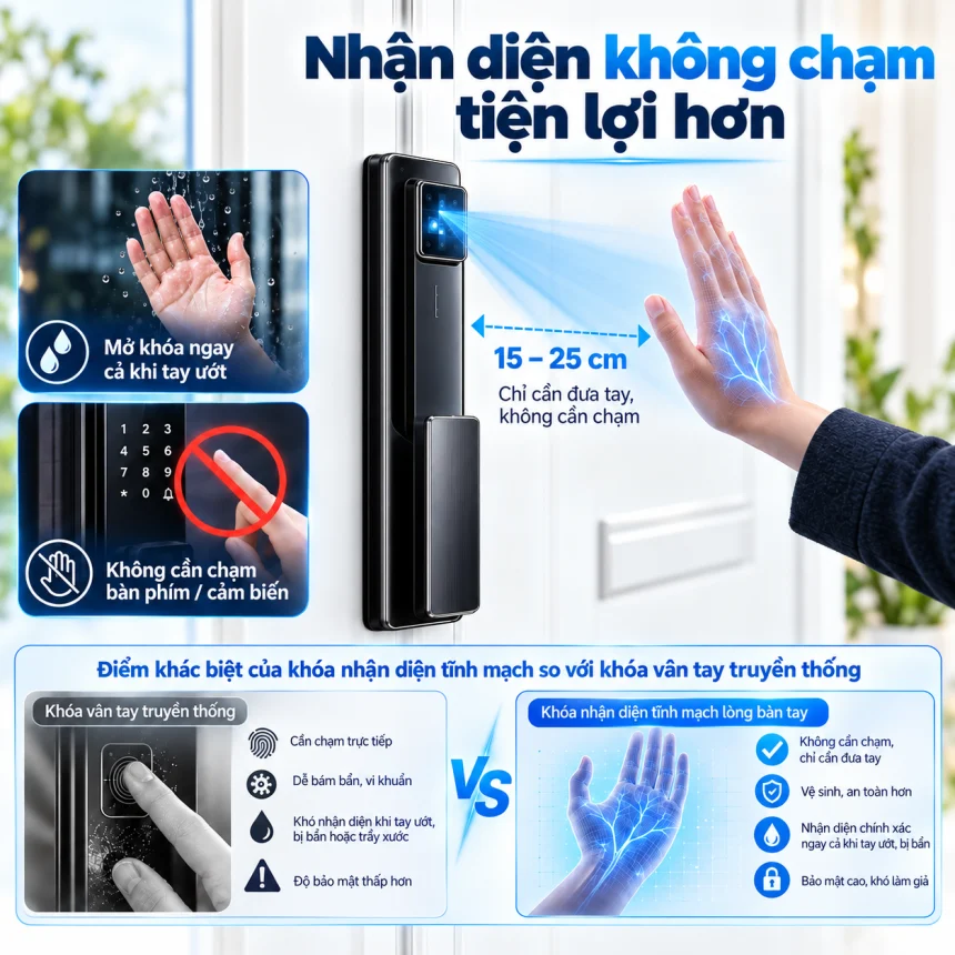 Nhận diện không chạm tiện lợi
