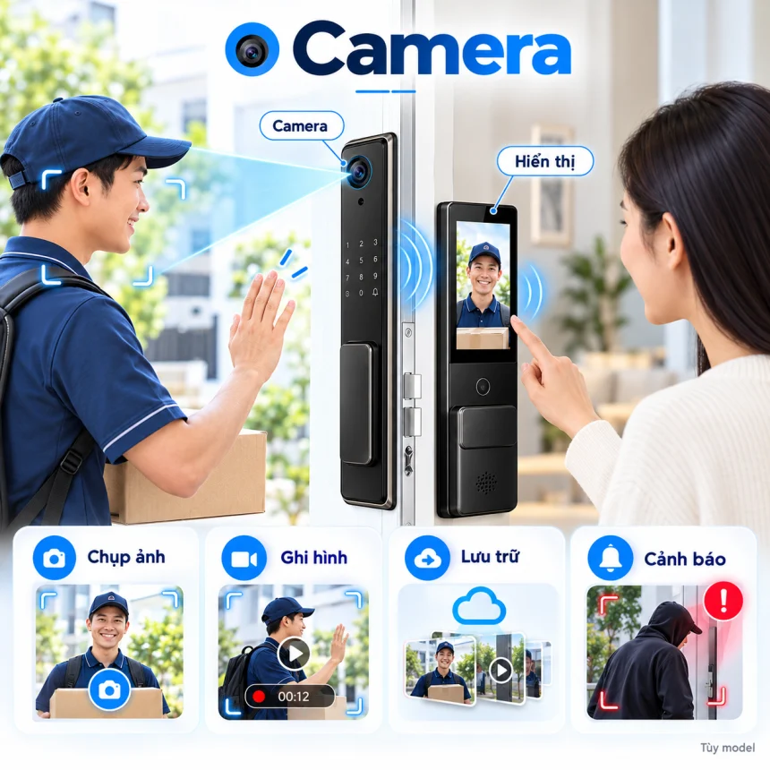 Tác dụng của camera trên khoá có chuông hình